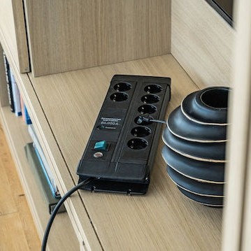 Brennenstuhl Premium-line Duo Πολύπριζο Aσφαλείας 8 Θέσεων με Καλώδιο 3m