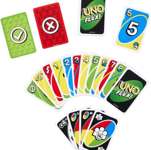 Επιτραπέζιο Παιχνίδι Uno Flex για 2-8 Παίκτες 7+ Ετών (EN) Mattel