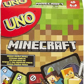 Επιτραπέζιο Παιχνίδι Uno Minecraft Παίκτες για 2-10 Παίκτες 7+ Ετών Mattel
