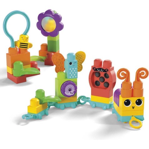 Mega Bloks Τουβλάκια Move & Groove Caterpillar για 1+ Έτους 30τμχ