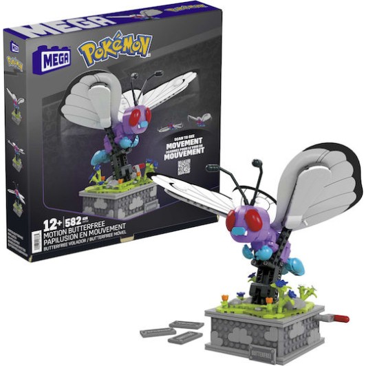 Mega Bloks Τουβλάκια Pokémon Butterfree για 12+ Ετών 582τμχ