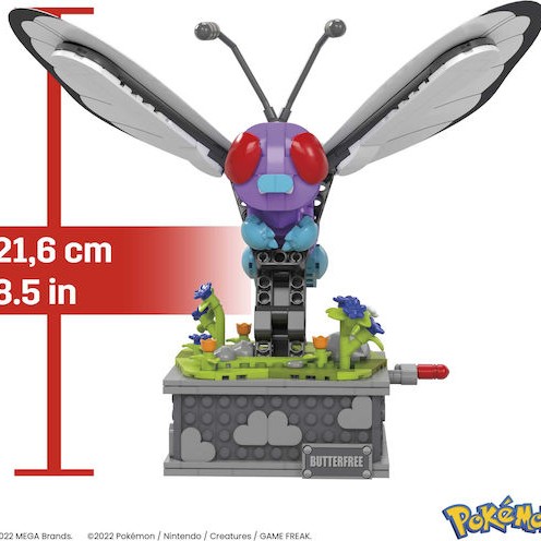 Mega Bloks Τουβλάκια Pokémon Butterfree για 12+ Ετών 582τμχ