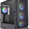Thermaltake Ceres 500 TG Gaming Midi Tower Κουτί Υπολογιστή με Πλαϊνό Παράθυρο και RGB Φωτισμό Μαύρο