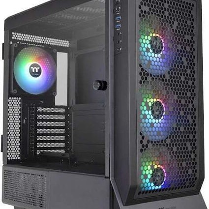 Thermaltake Ceres 500 TG Gaming Midi Tower Κουτί Υπολογιστή με Πλαϊνό Παράθυρο και RGB Φωτισμό Μαύρο