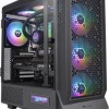Thermaltake Ceres 500 TG Gaming Midi Tower Κουτί Υπολογιστή με Πλαϊνό Παράθυρο και RGB Φωτισμό Μαύρο