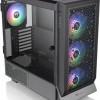 Thermaltake Ceres 500 TG Gaming Midi Tower Κουτί Υπολογιστή με Πλαϊνό Παράθυρο και RGB Φωτισμό Μαύρο