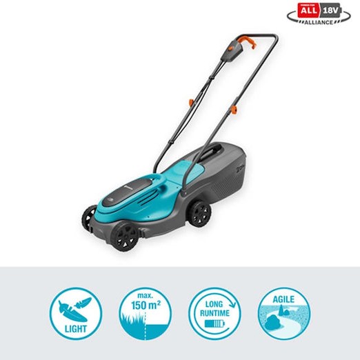 Gardena PowerMax 30/18V P4A Μηχανή Γκαζόν Μπαταρίας