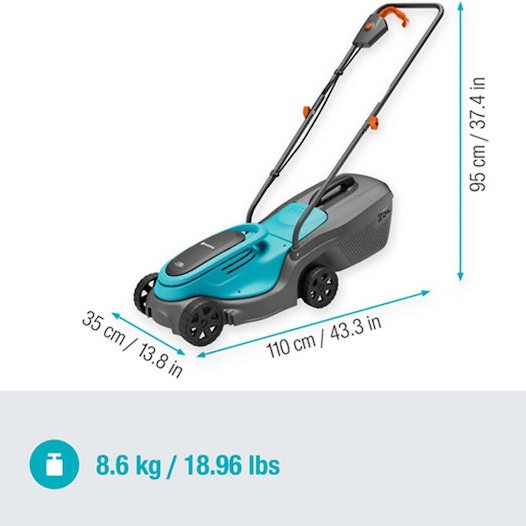 Gardena PowerMax 30/18V P4A Μηχανή Γκαζόν Μπαταρίας
