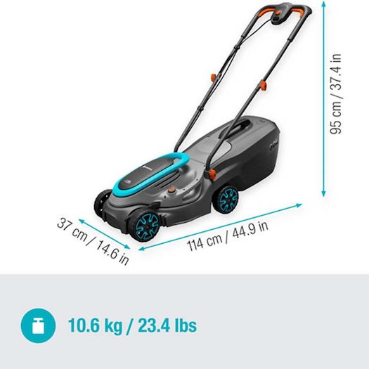 Gardena PowerMax 32/18V P4A Μηχανή Γκαζόν Μπαταρίας