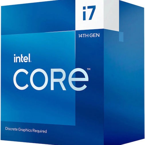 Intel Core i7-14700F 2.1GHz Επεξεργαστής 20 Πυρήνων για Socket 1700 σε Κουτί με Ψύκτρα