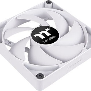 Thermaltake CT120 Case Fan με Λευκό Φωτισμό και Σύνδεση 4-Pin PWM 2τμχ Λευκό