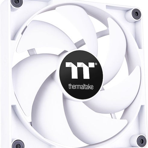 Thermaltake CT120 Case Fan με Λευκό Φωτισμό και Σύνδεση 4-Pin PWM 2τμχ Λευκό
