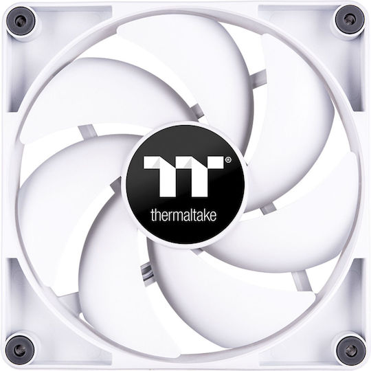 Thermaltake CT120 Case Fan με Λευκό Φωτισμό και Σύνδεση 4-Pin PWM 2τμχ Λευκό