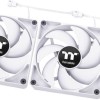 Thermaltake CT140 Case Fan με Λευκό Φωτισμό και Σύνδεση 4-Pin PWM 2τμχ Λευκό