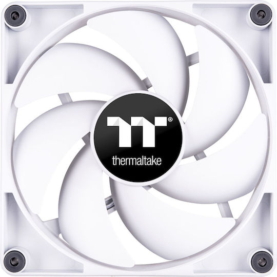 Thermaltake CT140 Case Fan με Λευκό Φωτισμό και Σύνδεση 4-Pin PWM 2τμχ Λευκό