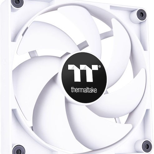 Thermaltake CT140 Case Fan με Λευκό Φωτισμό και Σύνδεση 4-Pin PWM 2τμχ Λευκό