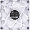 Thermaltake CT140 Case Fan με Λευκό Φωτισμό και Σύνδεση 4-Pin PWM 2τμχ Λευκό