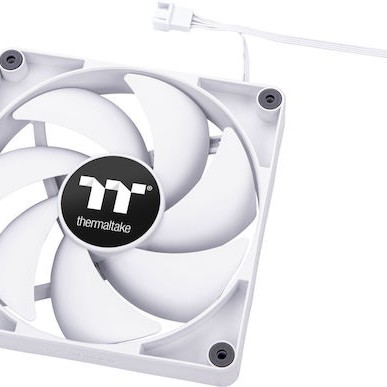 Thermaltake CT140 Case Fan με Λευκό Φωτισμό και Σύνδεση 4-Pin PWM 2τμχ Λευκό