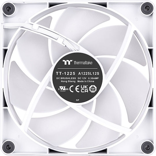 Thermaltake CT120 Case Fan με ARGB Φωτισμό και Σύνδεση 3-Pin / 4-Pin PWM 2τμχ Λευκό