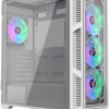 Raijintek Ponos Ultra TG4 Midi Tower Κουτί Υπολογιστή με Πλαϊνό Παράθυρο Coating White