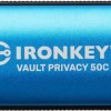 Kingston IronKey Vault Privacy 50 16GB USB 3.2 Stick με σύνδεση USB-C Μπλε