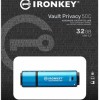 Kingston IronKey Vault Privacy 50 32GB USB 3.2 Stick με σύνδεση USB-C Μπλε