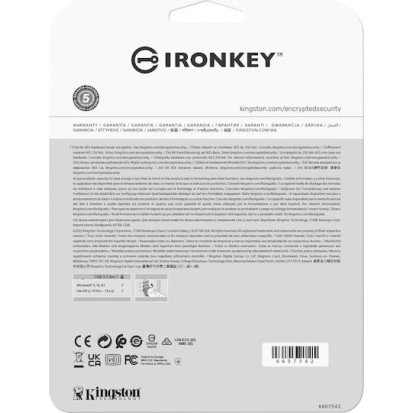 Kingston IronKey Vault Privacy 50 128GB USB 3.2 Stick με σύνδεση USB-C Μπλε