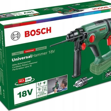 Bosch UniversalHammer Κρουστικό Σκαπτικό Πιστολέτο Μπαταρίας 18V Solo με Υποδοχή SDS Plus