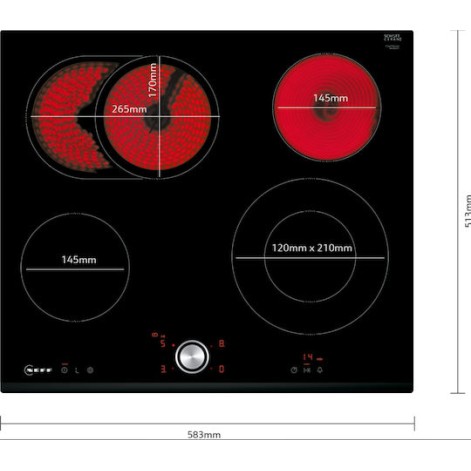 Neff Κεραμική Εστία Αυτόνομη 58.3x51.3εκ.
