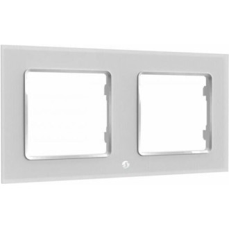 Shelly WF2 Πλαίσιο Διακόπτη 2 Θέσεων σε Λευκό Χρώμα