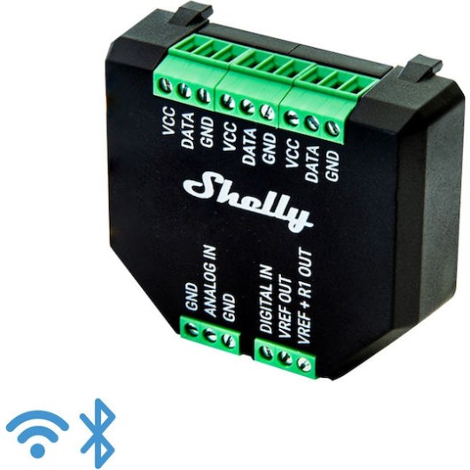 Shelly Plus Add-On Ενδιάμεσος Διακόπτης Μονάδα Επέκτασης Αισθητήρων