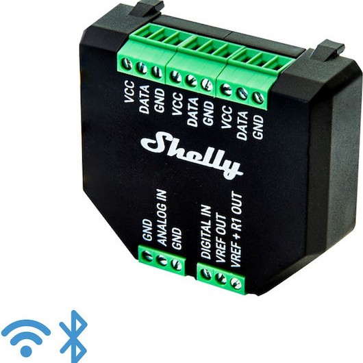 Shelly Plus Add-On Ενδιάμεσος Διακόπτης Μονάδα Επέκτασης Αισθητήρων