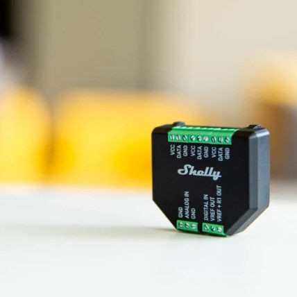 Shelly Plus Add-On Ενδιάμεσος Διακόπτης Μονάδα Επέκτασης Αισθητήρων