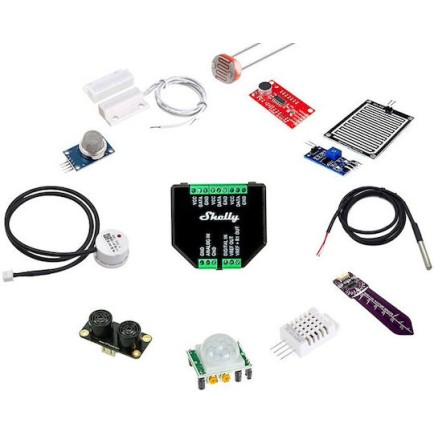 Shelly Plus Add-On Ενδιάμεσος Διακόπτης Μονάδα Επέκτασης Αισθητήρων