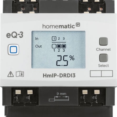 HomeMatic HMIP-DRDI3 Ενδιάμεσος Διακόπτης