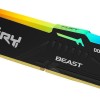 Kingston Fury Beast RGB DDR5 με Module 1x8GB και Ταχύτητα 6000 για Desktop