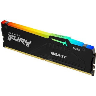 Kingston Fury Beast RGB DDR5 με Module 1x8GB και Ταχύτητα 6000 για Desktop
