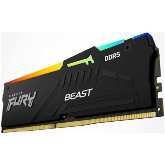Kingston Fury Beast RGB DDR5 με Module 1x8GB και Ταχύτητα 6000 για Desktop