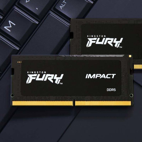 Kingston Fury Impact DDR5 με Module 1x16GB και Ταχύτητα 5600 για Laptop