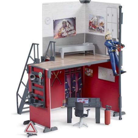 Bruder Παιχνίδι Μινιατούρα Fire Station για 4+ Ετών