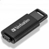 Verbatim Retractable 64GB USB 3.2 Stick με σύνδεση USB-C Μαύρο
