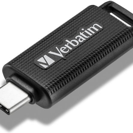 Verbatim Retractable 128GB USB 3.2 Stick με σύνδεση USB-C Μαύρο