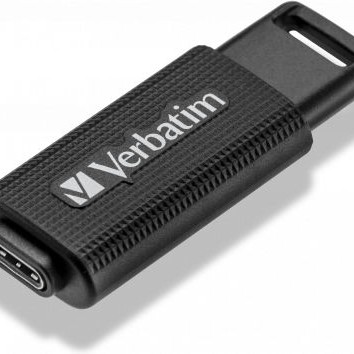 Verbatim Retractable 128GB USB 3.2 Stick με σύνδεση USB-C Μαύρο