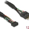 DeLock USB 2.0 pin header female 2.00 mm 10 pin to USB 2.0 pin header male 2.54 mm 10 pin 12 cm 41977