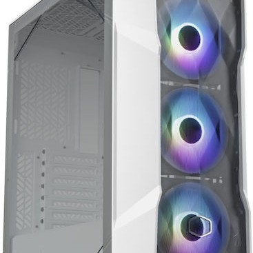 CoolerMaster Masterbox TD500 Mesh V2 Gaming Midi Tower Κουτί Υπολογιστή με Πλαϊνό Παράθυρο και RGB Φωτισμό Λευκό
