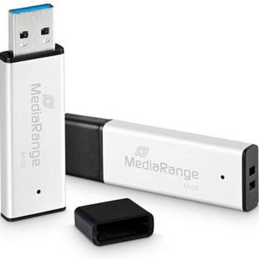 MediaRange 64GB USB 3.0 Stick Ασημί