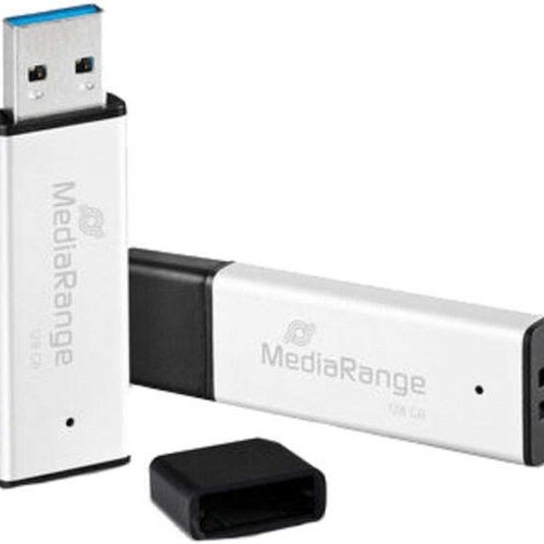 MediaRange 128GB USB 3.0 Stick Ασημί