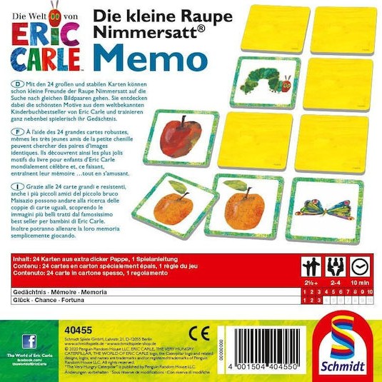 Επιτραπέζιο Παιχνίδι Memo για 2-4 Παίκτες 2.5+ Ετών (GER) Schmidt Spiele