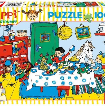 Παιδικό Puzzle Coffee Party with Pippi 100pcs για 6+ Ετών Schmidt Spiele