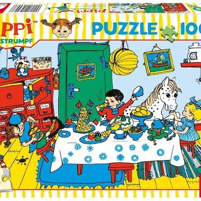 Παιδικό Puzzle Coffee Party with Pippi 100pcs για 6+ Ετών Schmidt Spiele
